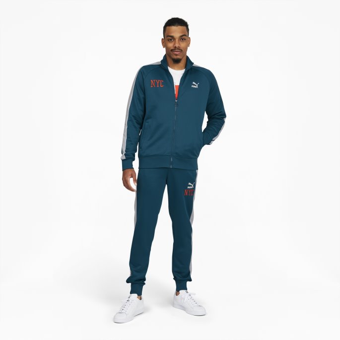Blå Korall Puma På Tilbud Nyc Gylne Hansker T7 Herrejakke