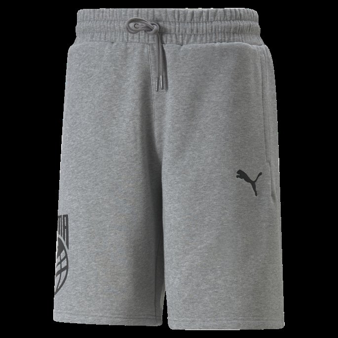 Puma På Tilbud Mellomgrå Lyng Grafisk Booster Basketballshorts For Menn