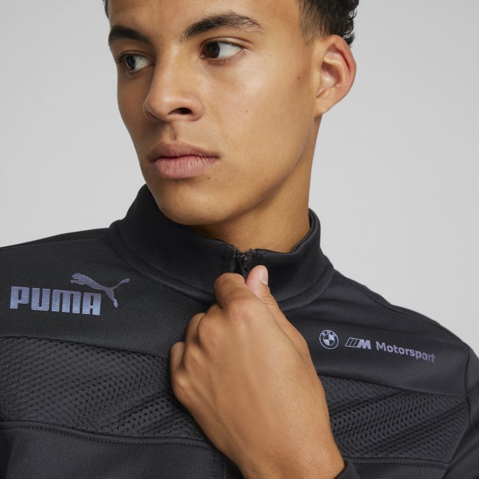 Puma På Tilbud Svart Bmw M Motorsport Metal Energy Race Jakke Herre