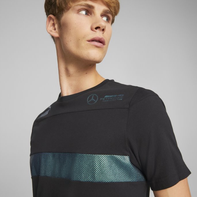 Puma På Tilbud Svart Mercedes-amg Petronas Motorsport Metal Energy Race Tee Menn