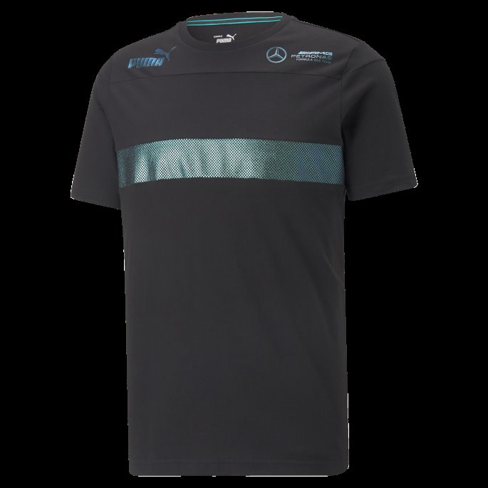 Svart Mercedes-amg Petronas Motorsport Metal Energy Herre Racer-t-skjorte Puma På Salg