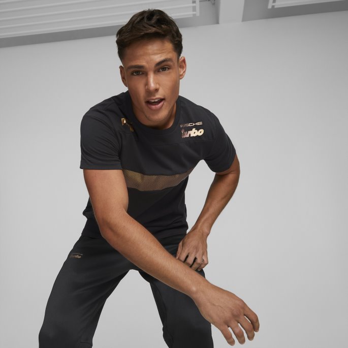 Svart Porsche Legacy Herre Metal Energy Race Tee Puma På Salg