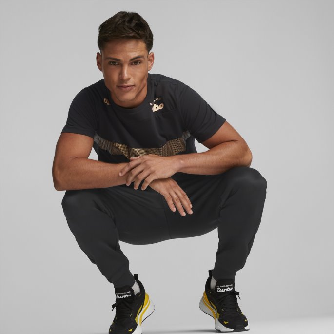 Svart Porsche Legacy Herre Metal Energy Race Tee Puma På Salg