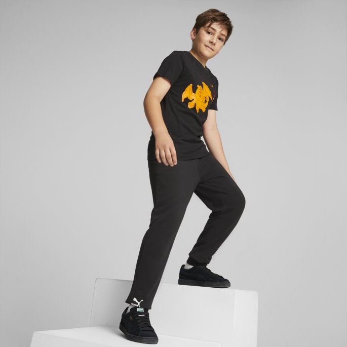 Svart Puma På Salg X Pokmon Tee Ungdom