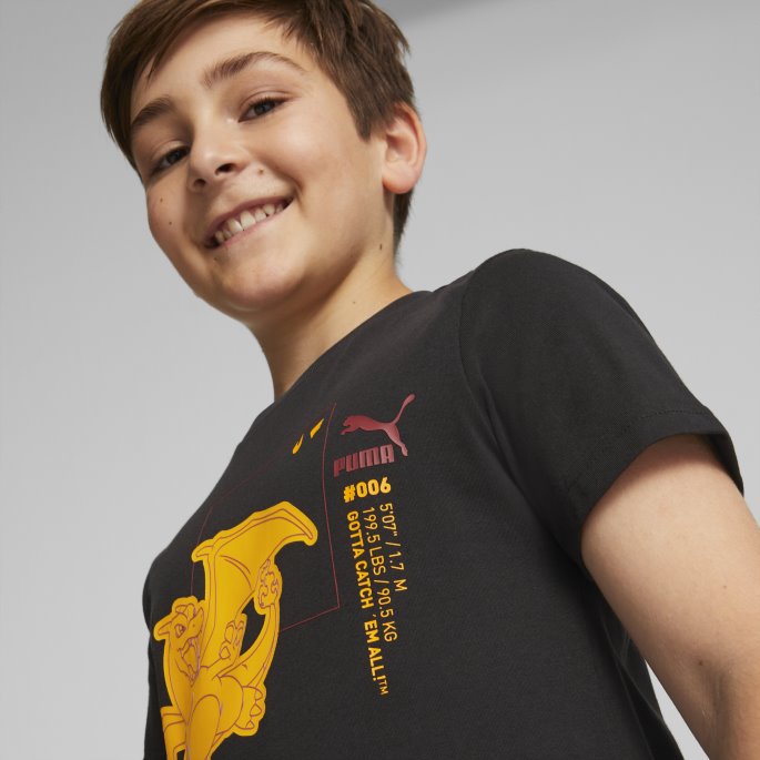 Puma På Tilbud X Pokmon Big Kids' T-skjorte Svart