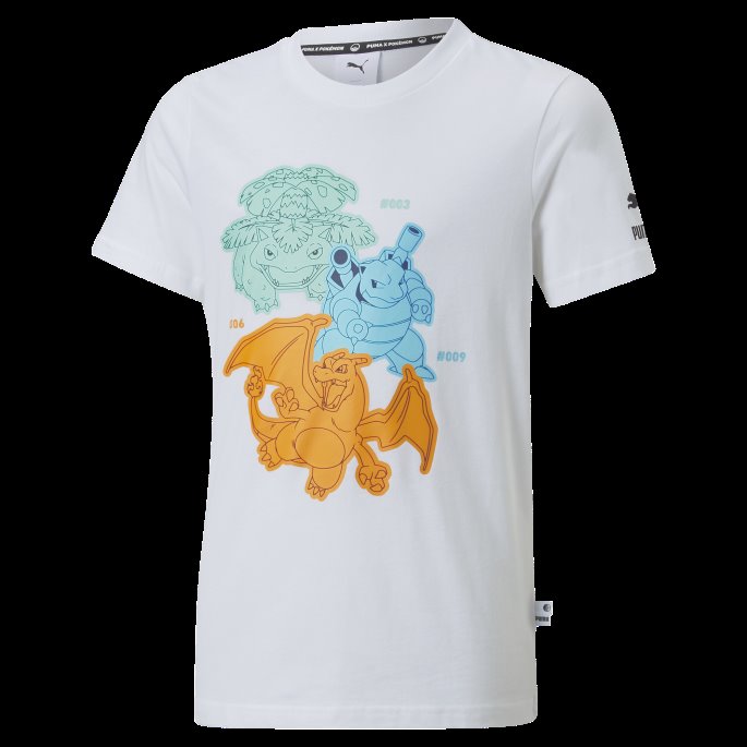 Hvit Puma På Tilbud X Pokmon Tee Ungdom