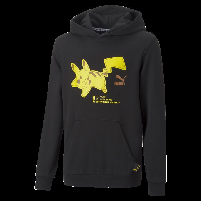 Puma På Tilbud X Pokmon Big Barne-hettegenser Svart