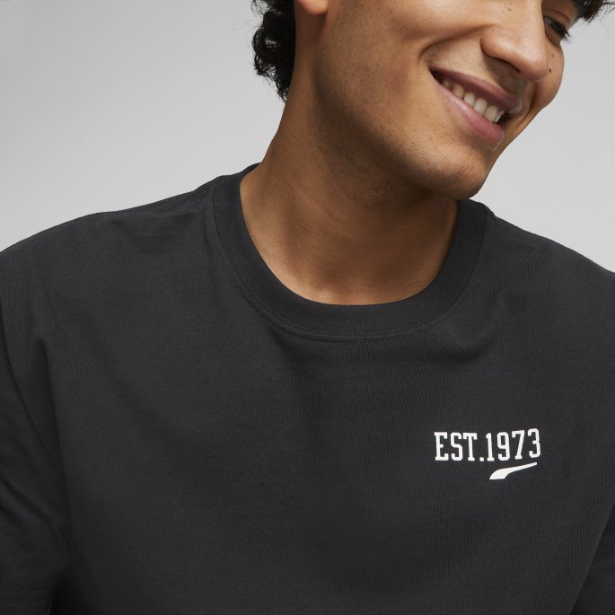 Puma På Tilbud Svart 1973 Kortermet Basketball T-skjorte For Menn