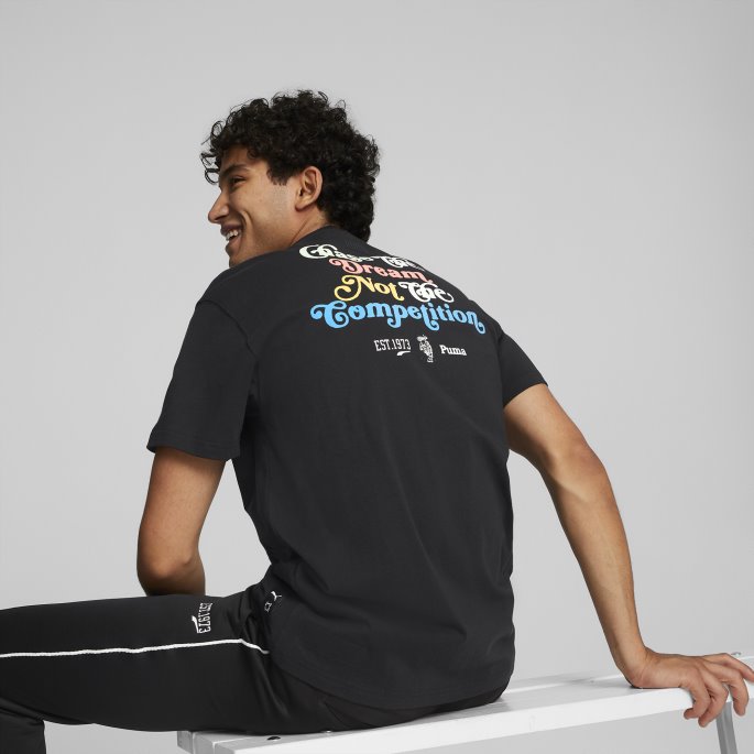 Puma På Tilbud Svart 1973 Kortermet Basketball T-skjorte For Menn