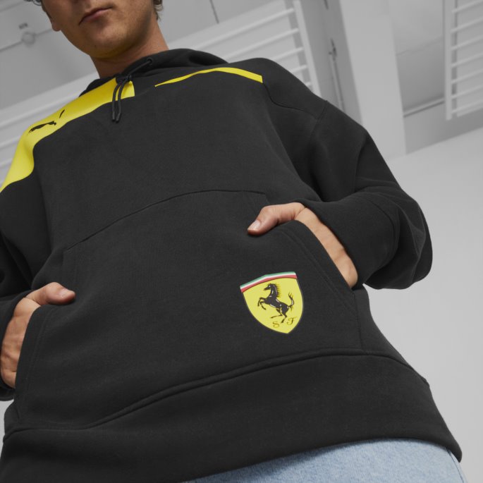 Puma På Tilbud Scuderia Ferrari Race Assembly Motorsport Hettegenser Menn Svart