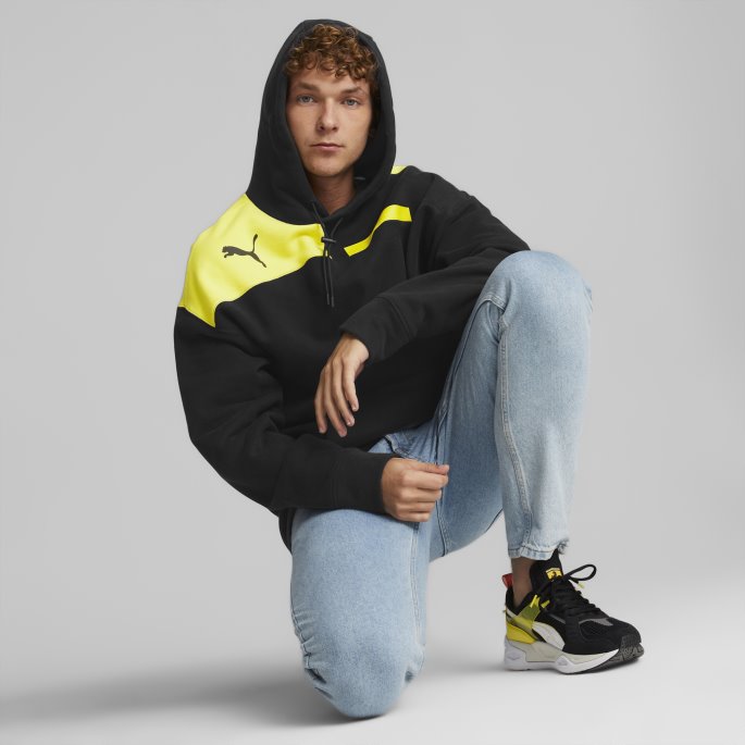 Puma På Tilbud Scuderia Ferrari Race Assembly Motorsport Hettegenser Menn Svart