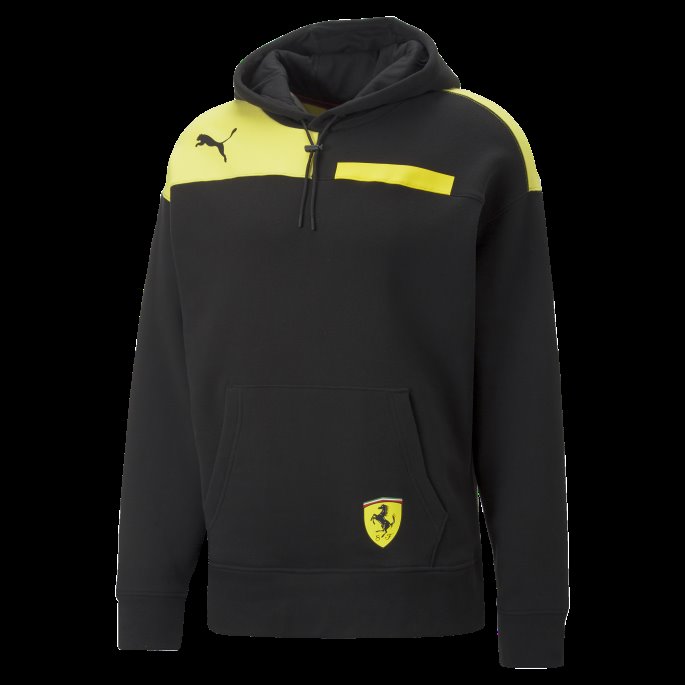 Puma På Tilbud Scuderia Ferrari Race Assembly Motorsport Hettegenser Menn Svart