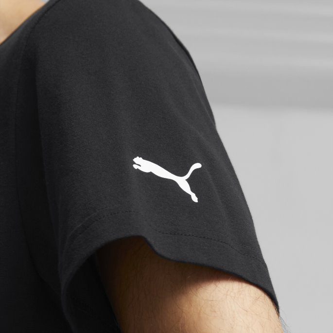Svart Mercedes-amg Petronas Motorsport F1 Essentials Logo Tee Herre Puma På Salg