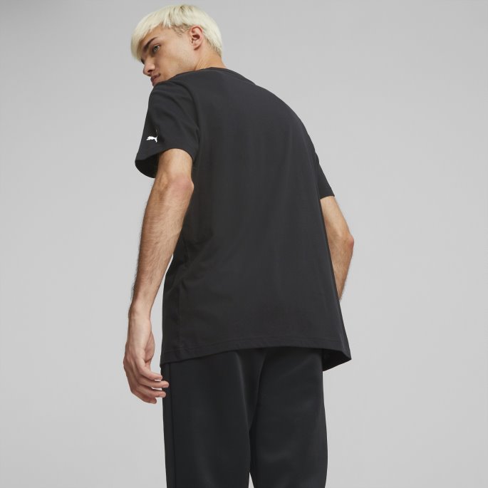 Svart Mercedes-amg Petronas Motorsport F1 Essentials Logo Tee Herre Puma På Salg