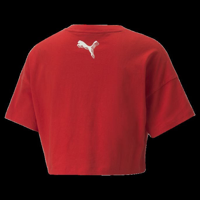 Mod Kvinners Basketball Crop Top Puma På Salg Høyrisiko Rød