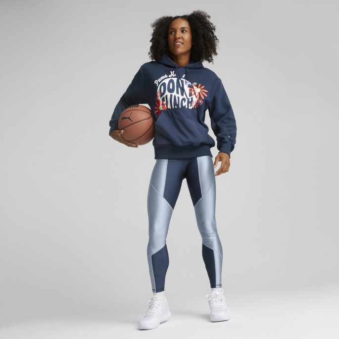Puma På Tilbud Mod Basketball Hettegenser Kvinner Marineblå
