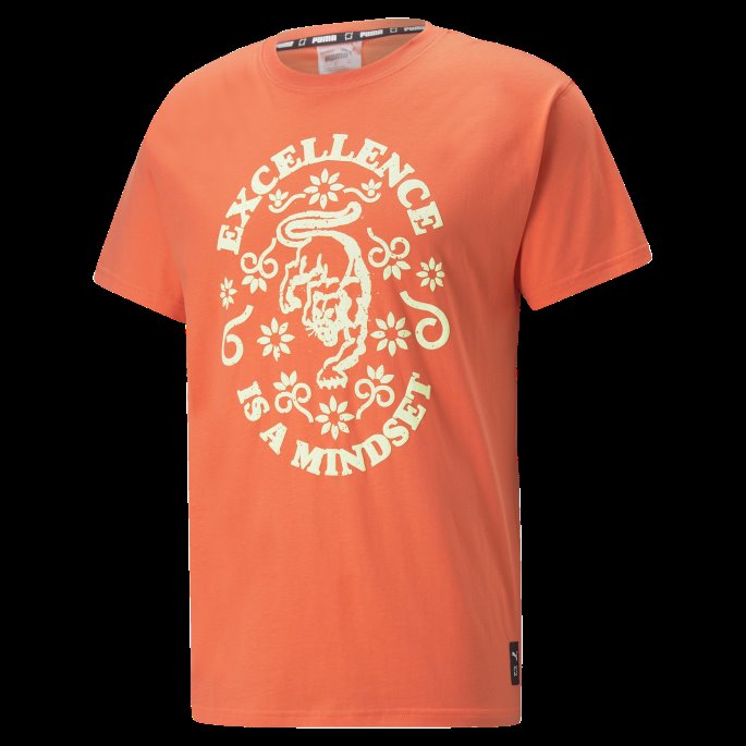 Hot Coral Puma På Salg Rebound Kortermet Basketball Tee 1 Menn