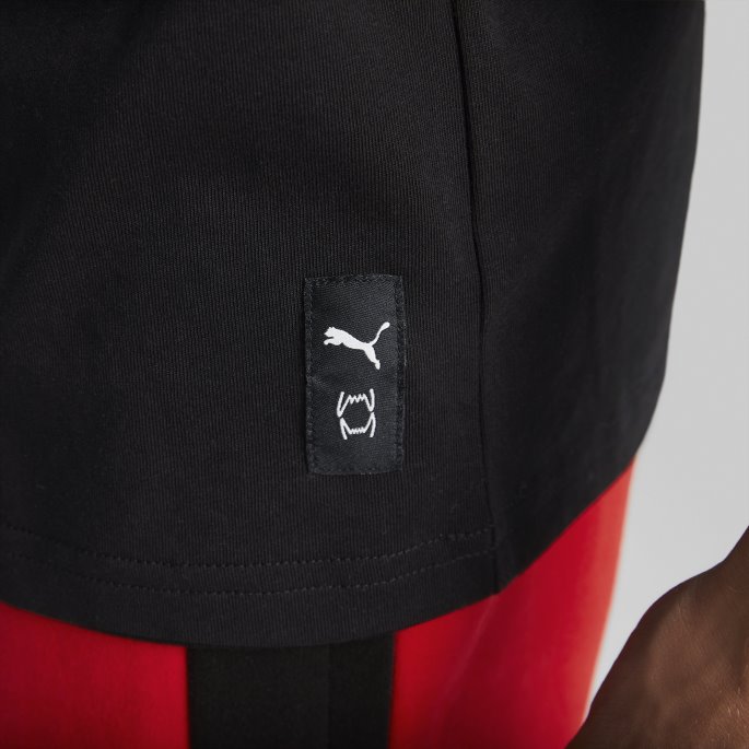 Svart Puma På Salg Rebound Kortermet Basketball Tee Menn