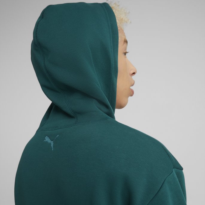 Puma På Tilbud Varsity Green Run It Back Basketball Hettegenser 2 Menn
