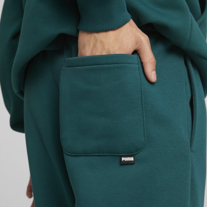 Puma På Tilbud Varsity Green Run It Back Basketball Joggebukser For Menn