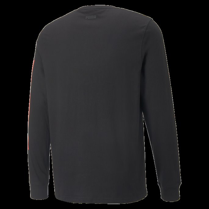 Puma På Salg Rebound Langermet Basketball Tee Menn Svart