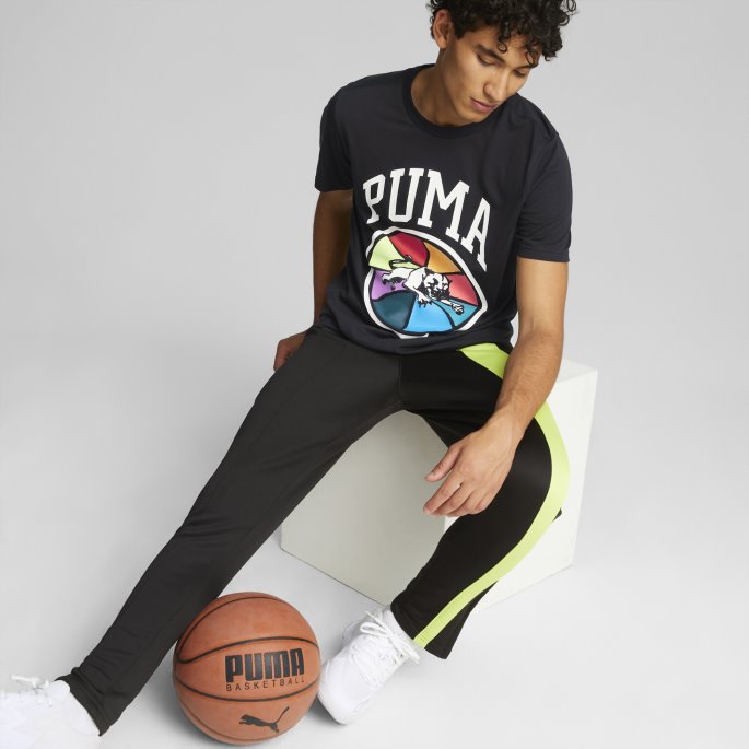 Puma På Tilbud Black Box Out Kortermet Basketball T-skjorte 1 Menn