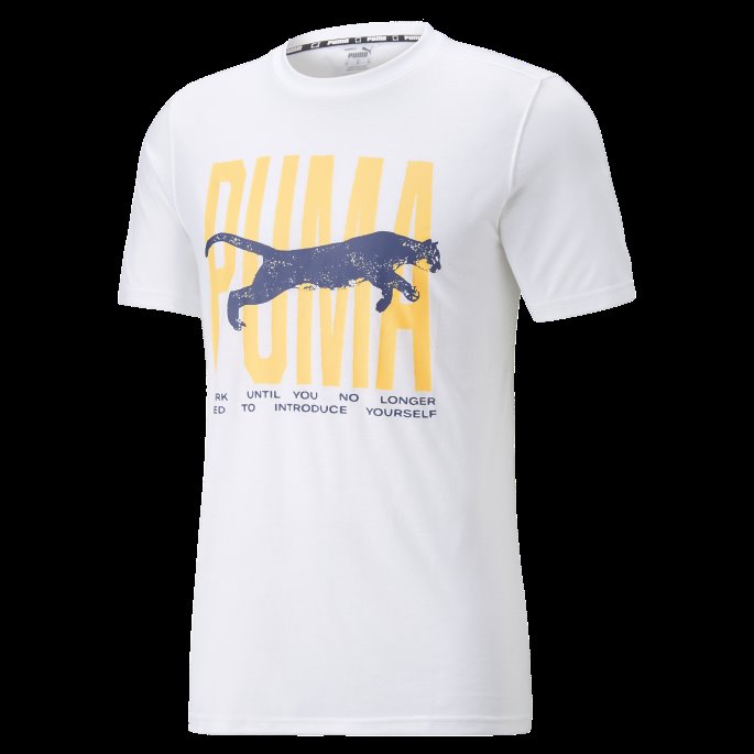 Puma På Tilbud Hvit Boks Ut Kortermet Basketball T-skjorte 2 Menn