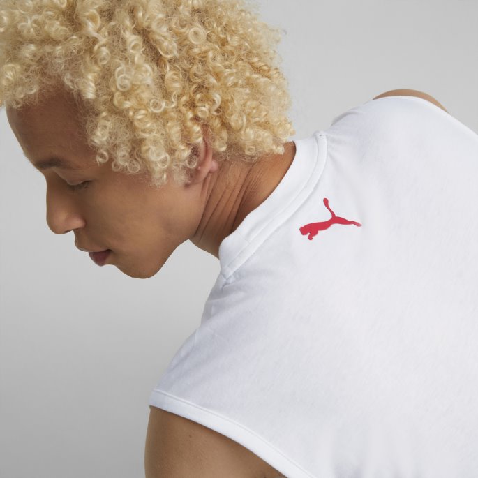 Fast Break Herre Basketball Tank Top Hvit Puma På Salg