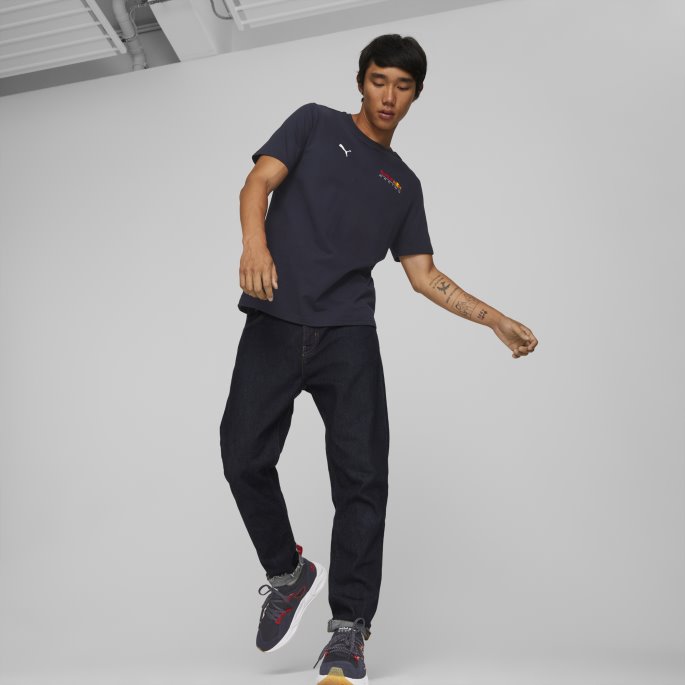 Nattehimmel Puma På Salg Red Bull Racing Essentials Sm Logo Tee Herre