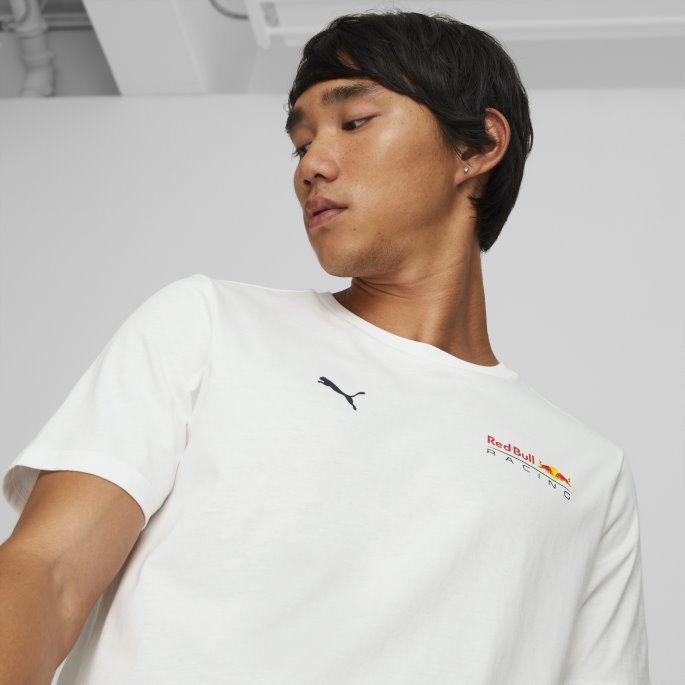 Hvit Red Bull Racing Essentials Sm Logo Tee Menn Puma På Salg