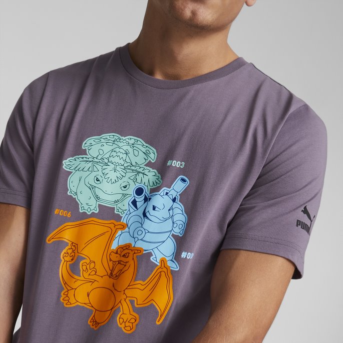 Puma På Tilbud X Pokmon Tee Menn Lilla Kull