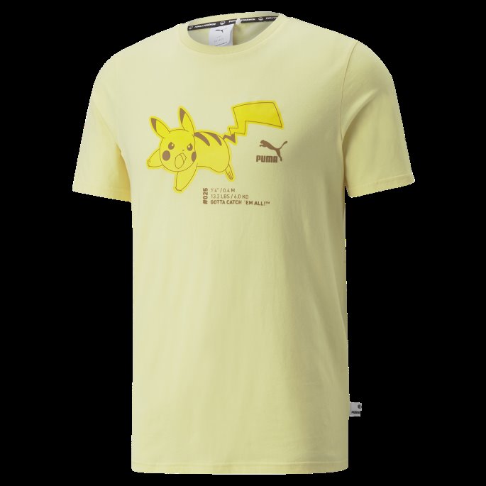 Puma På Tilbud X Pokmon Tee Menn Blek Sitron