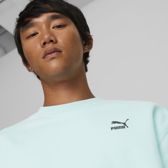 Puma På Tilbud X Pokmon Herre Avslappet Genser Med Rund Hals Lett Aqua