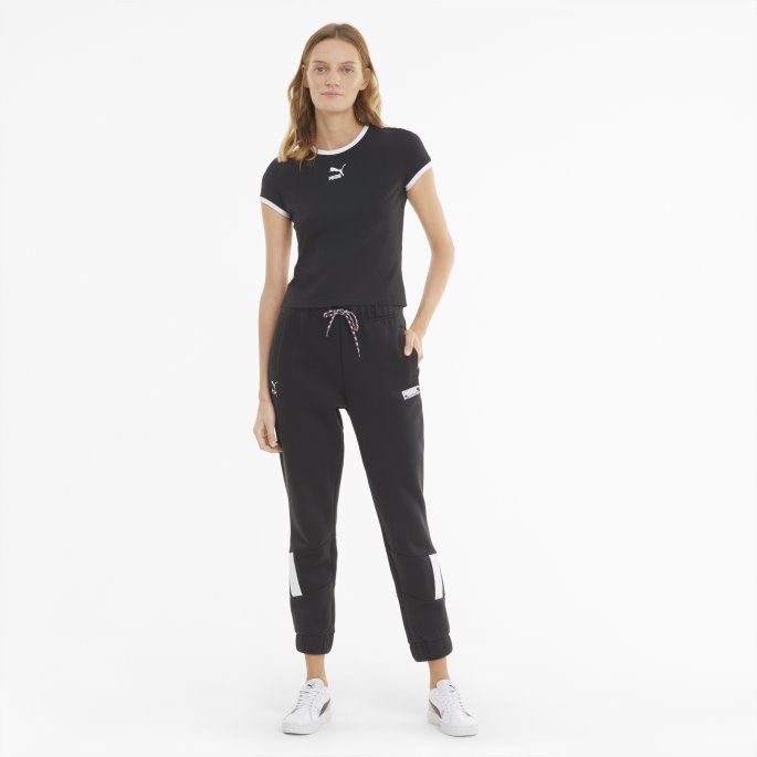 Orchid Bloom Puma På Tilbud Iwd Logo Dame T-skjorte