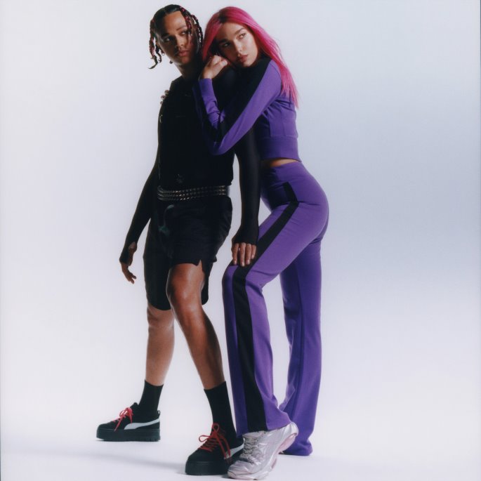 Puma På Tilbud X Dua Lipa T7 Bukser Dame Royal Lilla