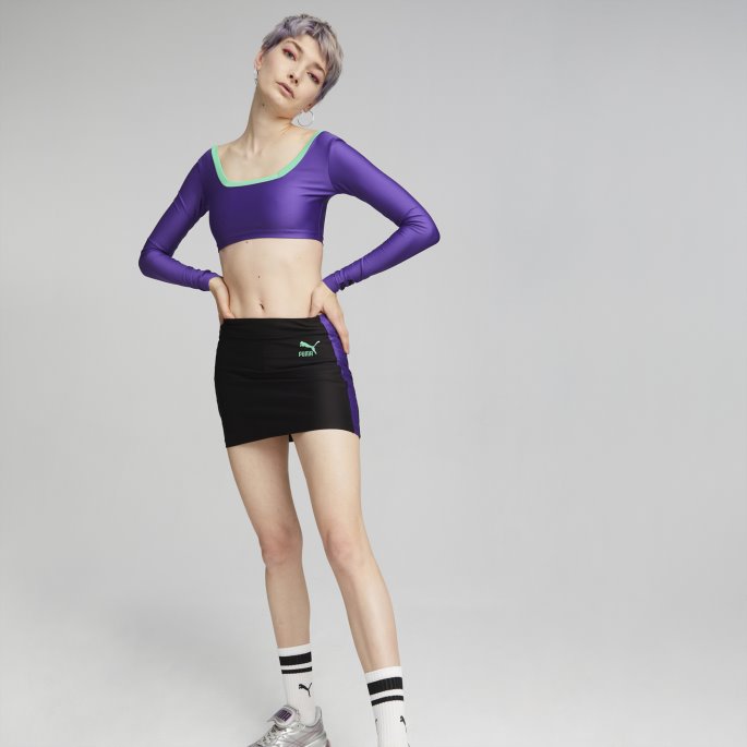Puma På Tilbud X Dua Lipa Dame Mini Skort Svart