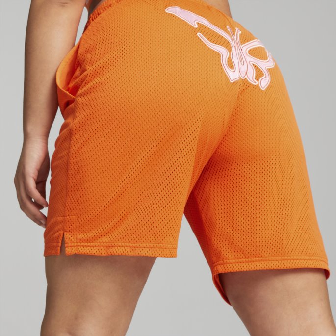 Puma På Tilbud X Dua Lipa Basketballshorts Kvinner Gulrot