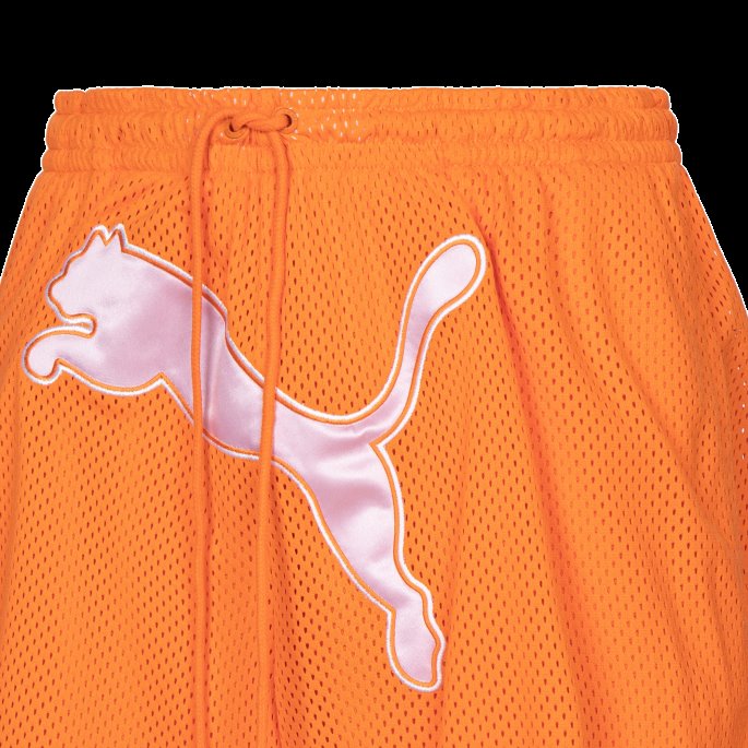 Puma På Tilbud X Dua Lipa Basketballshorts Kvinner Gulrot