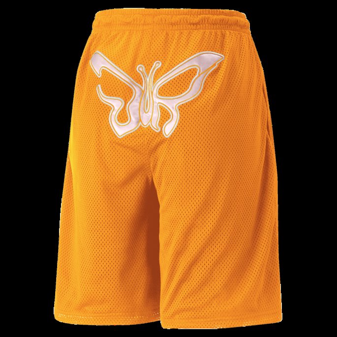 Puma På Tilbud X Dua Lipa Basketballshorts For Kvinner Gulrot