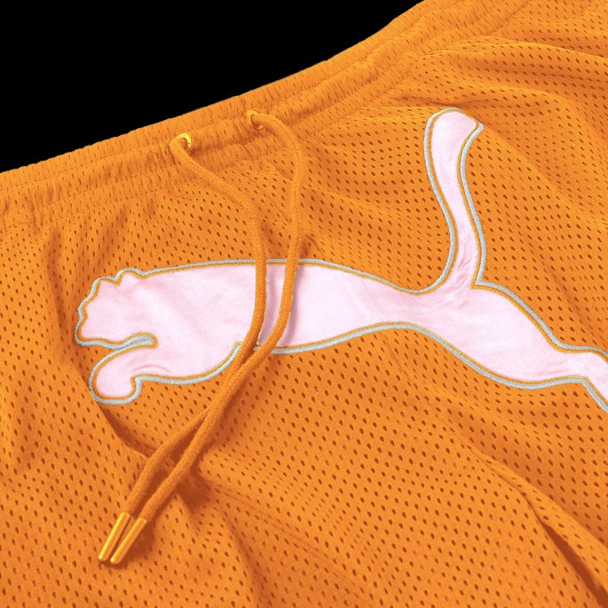 Puma På Tilbud X Dua Lipa Basketballshorts For Kvinner Gulrot