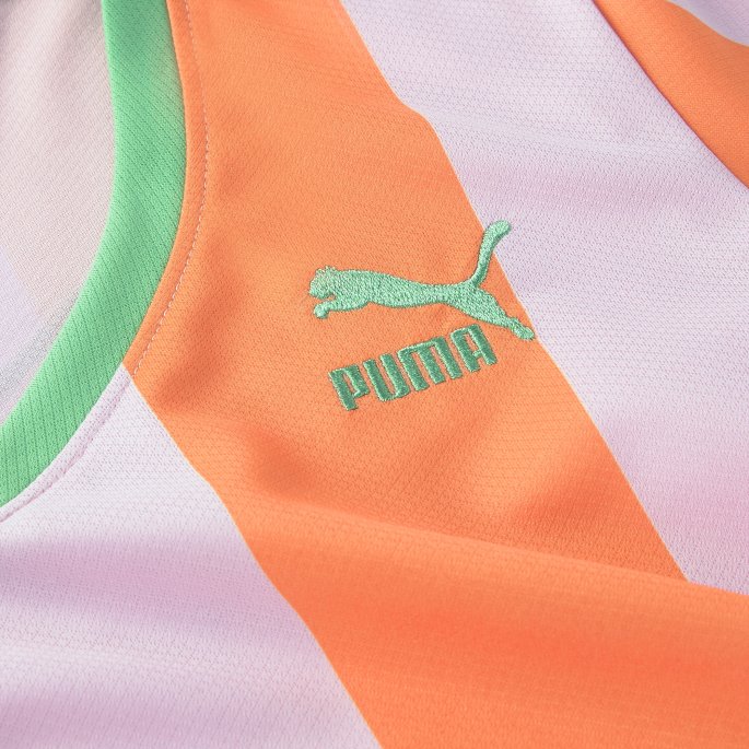 Puma På Tilbud X Dua Lipa Slim T-skjorte For Kvinner Gulrot-rosa Dame