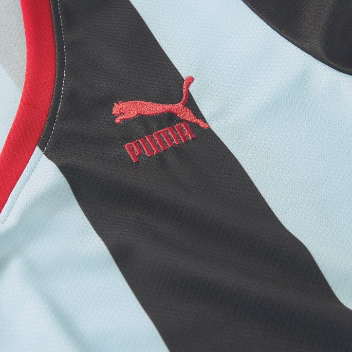 Puma På Tilbud X Dua Lipa Slim T-skjorte For Kvinner Blå Glød-svart