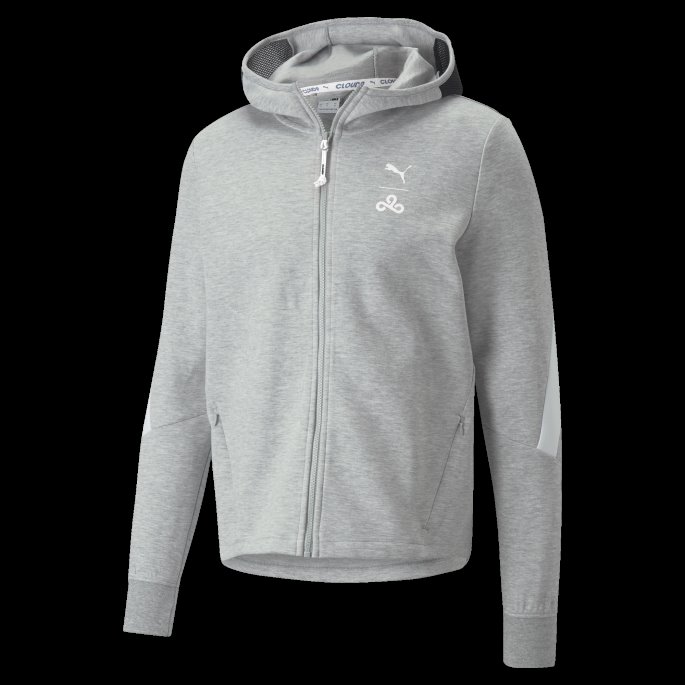 Lys Grå Lyng Cloud9 Esports E7 Hettejakke Herre Puma På Tilbud