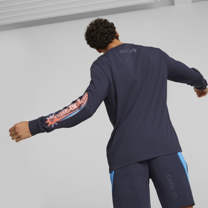 Cloud9 Esports Langermet Skjorte Menn Puma På Tilbud Parisian Night