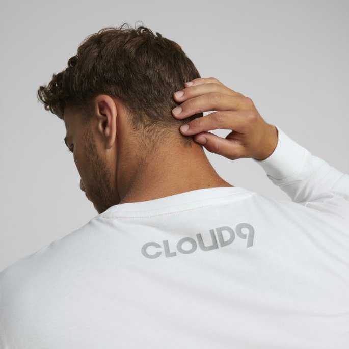 Lyse Hvit Cloud9 Esports Langermet Skjorte For Menn Puma På Salg