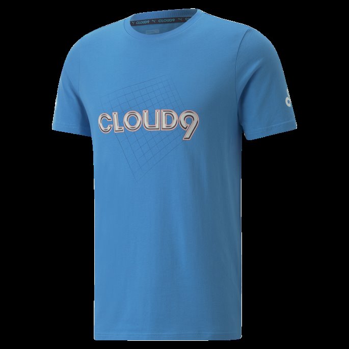 Bleu Azur Puma På Salg Cloud9 Esports Big Logo Tee Menn