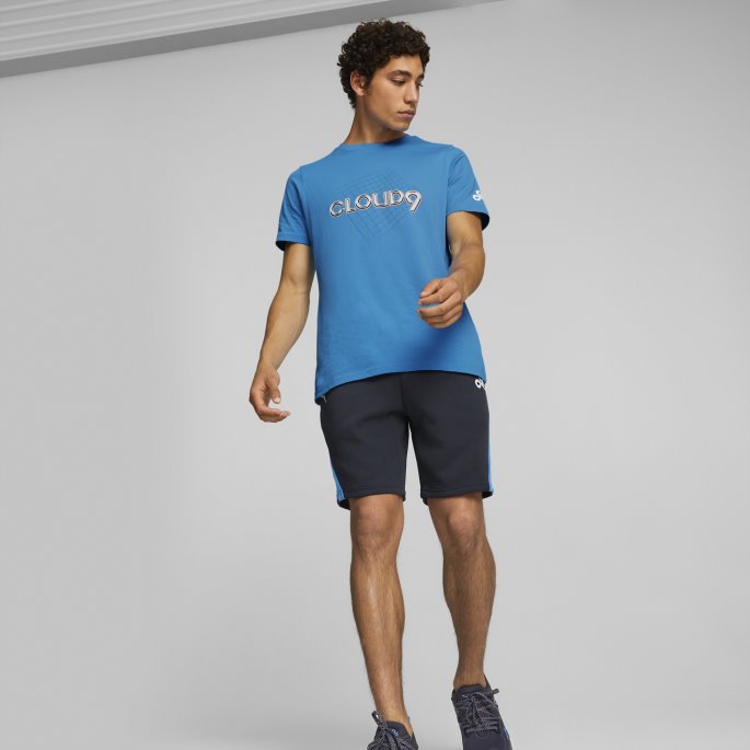 Bleu Azur Cloud9 Esports Store Logo-t-skjorte For Menn Puma På Salg