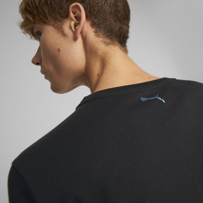 Puma På Tilbud Mercedes-amg Petronas Motorsport Metall Energi Logo T-skjorte Herre Svart