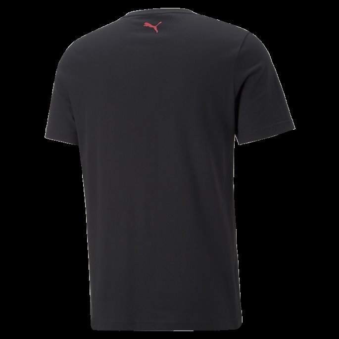 Puma På Tilbud Scuderia Ferrari Herre Metall Energi Logo T-skjorte Svart
