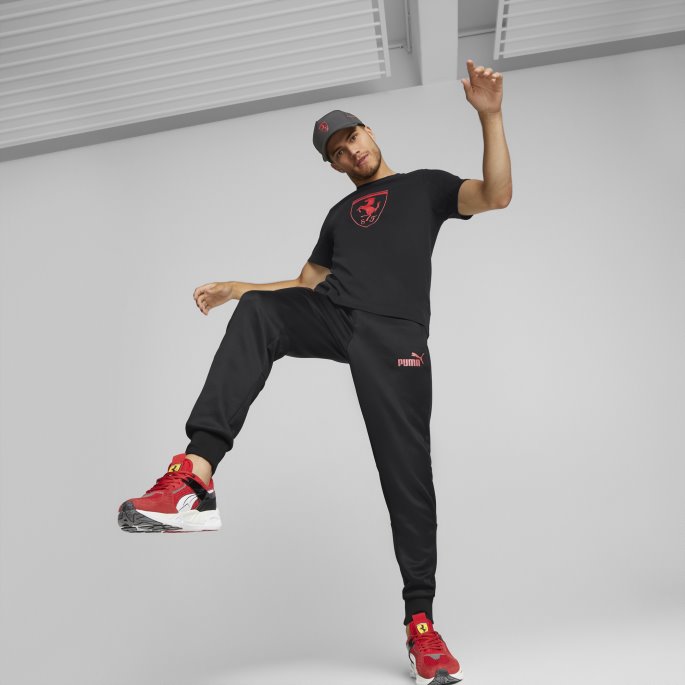 Puma På Tilbud Scuderia Ferrari Metal Energy Logo T-skjorte For Menn Svart